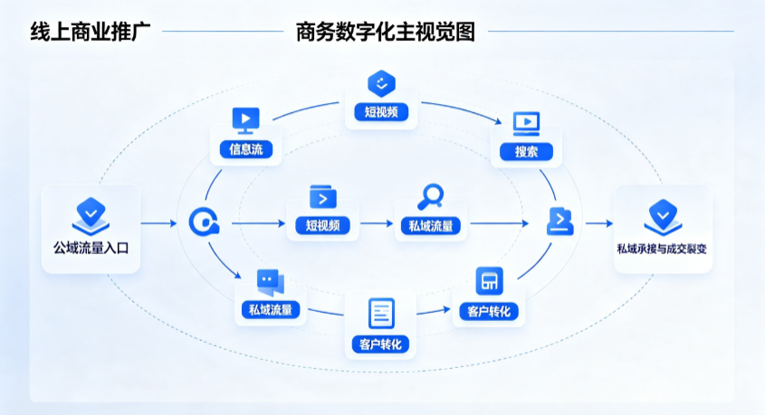 宜宾县线上商业推广怎么做？全域流量闭环搭建与低成本转化实战指南
